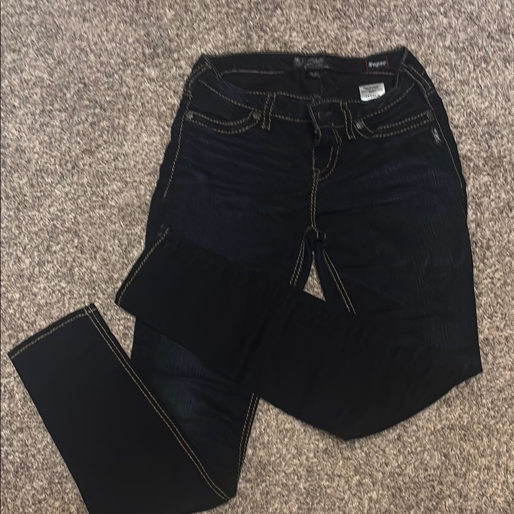 Women’s silver jeans